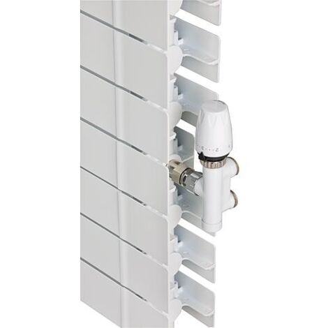 Radiateur Alu Garda S/90 AC avec raccord milieu type 1600-5, RAL9010 (1/3)