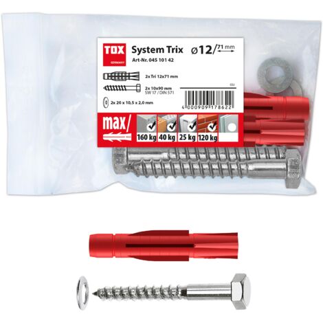 Montagesatz System Trix 12 x 71mm (1/4)
