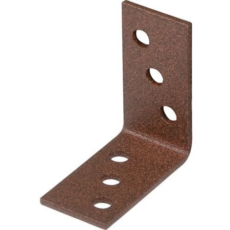 Raccord coudé DURAVIS® 40 x 40 x 20 mm, matériau : Acier, galvanisé sendzimir, surface : brun rouille (1/3)