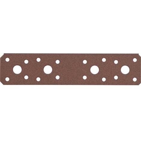Raccord plat DURAVIS® 180 x 40 x 3,0 mm, matériau : Acier, galvanisé sendzimir, surface : brun rouille (1/3)
