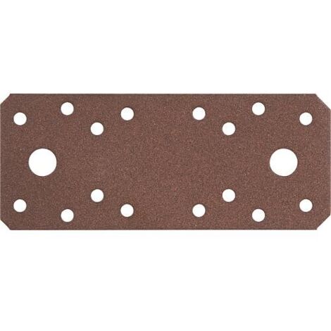 Raccord plat DURAVIS® 133 x 55 x 2,5 mm, matériau : Acier, galvanisé sendzimir, surface : brun rouille (1/3)
