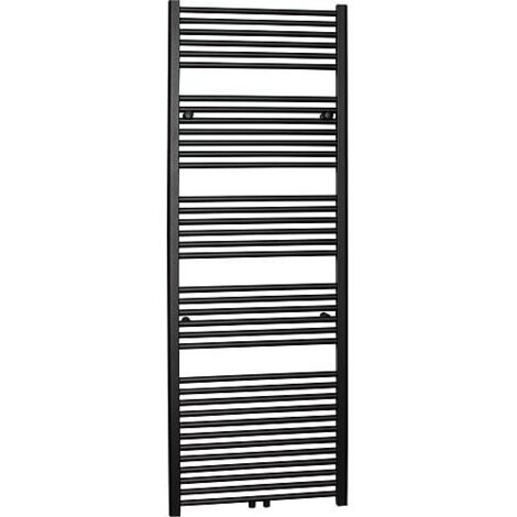 Radiateur sèche-serviettes Jessica 1250 x 510 mm avec raccordement central, couleur anthracite (1/5)