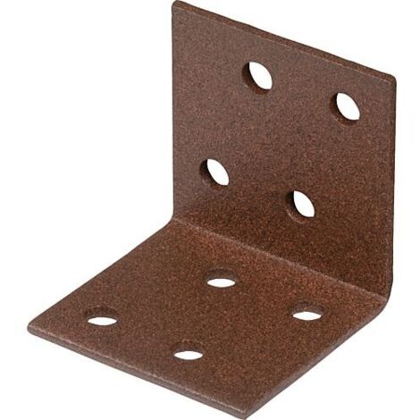 Raccord coudé DURAVIS® 40 x 40 x 40 mm, matériau : Acier, galvanisé sendzimir, surface : brun rouille (1/3)