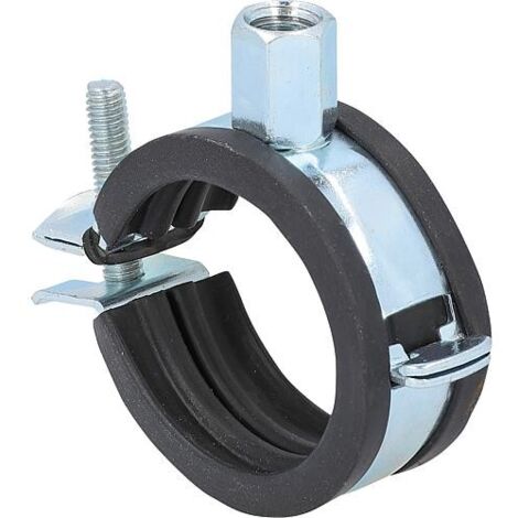 Collier de serrage pour tube articulé 11/4" M8/M10, galvanisé, plage de serrage 40 - 46mm