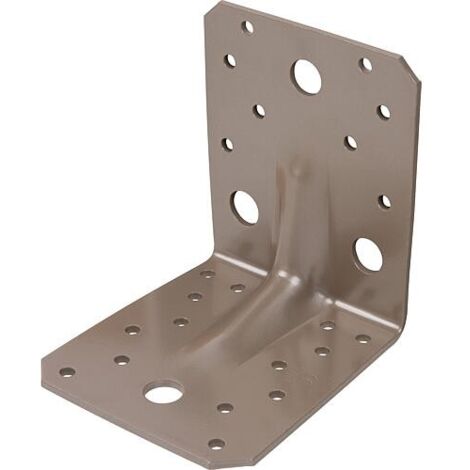 Raccord coudé pour charges lourdes 105 x 105 x 90 mm, avec moulure DURAVIS®, matériau : Acier, galvanisé sendzimir, beige nacré (1/3)