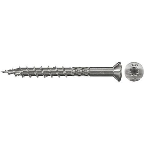 200 vis inox A2 TX Ø5 x 40 mm filetage partiel pour terrasse en bois - Fischer (1/3)