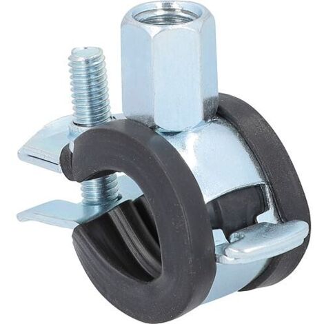 Collier de serrage pour tube articulé 3/4" M8/M10, galvanisé, plage de serrage 25 - 28 mm (1/2)