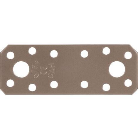 Raccord plat DURAVIS® 96 x 35 x 2,5 mm, matériau : Acier, galvanisé sendzimir, surface : beige nacré RAL 1035 (1/3)