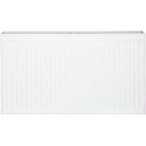 Radiateur profilé PLATTELLA V6 L raccordement standard 6-raccords, Type 22/500/900, couleur blanc RAL 9016