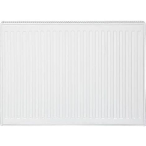 Radiateur profilé PLATTELLA V6 C raccordement central 6-raccords, Type 21/600/1200, couleur blanc RAL 9016 (1/5)