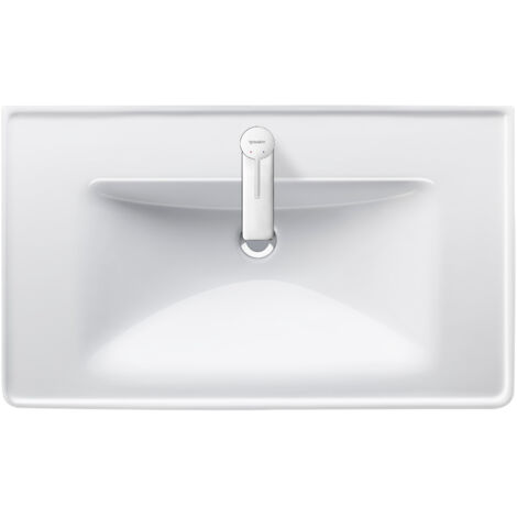 Duravit D-Neo - Lavabo 800x480 mm, 1 trou pour robinetterie, blanc 2367800000 (1/5)