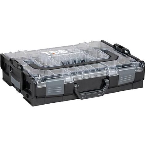 TBS France L-BOXX® 102 Couvercle transparent, noir/gris, vide (1/4)