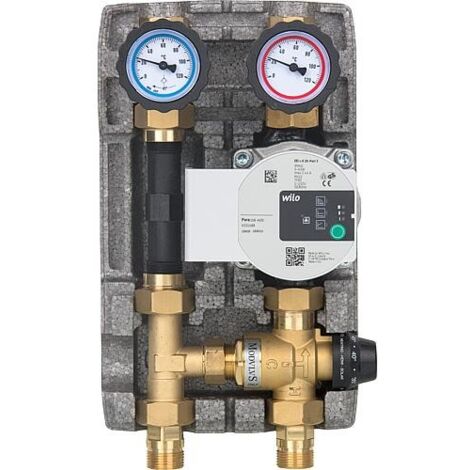 Set circuit de chauffage Easyflow DN20(3/4"), valeur fixe 20-43°C compteur , Wilo Para 15/6 SC (1/2)