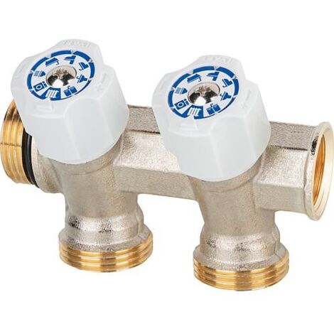 Collecteur sanitaire 2-départ DN 20 (3/4")  x Eurocone, Easy Lock, testé DVGW (1/3)