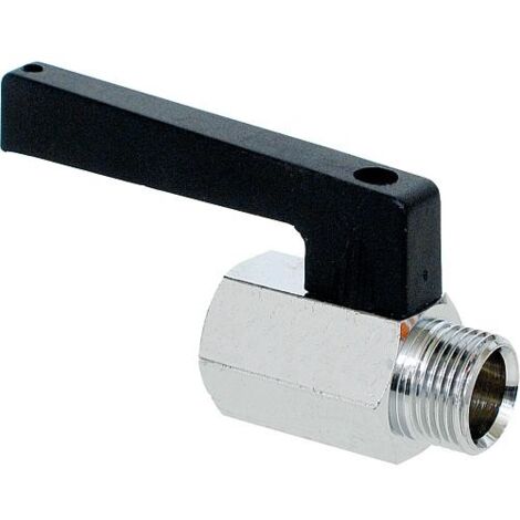 mini vanne spherique levier long type 407 ext/int 1/2" , (1/2)