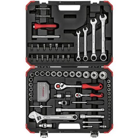 Jeu de clés à douille Gedore red 97 pièces 1/4" et 1/2" (1/5)