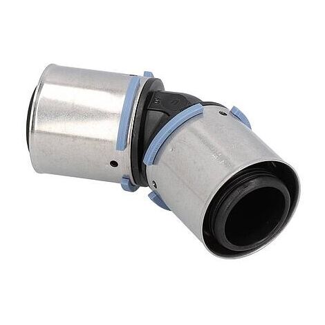 Coude à sertir S Uponor 45° PPSU Ø63mm-Ø63mm (1/3)