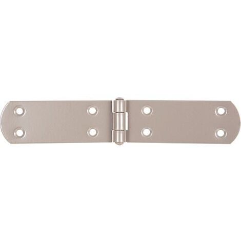 Charnière pour caisses DURAVIS® 195 x 35 x 2 mm, matériau : Acier, bleu zingué, surface : beige nacré RAL 1035 (1/3)