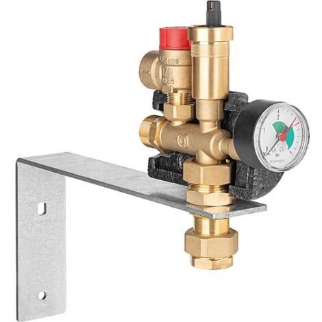 Groupe de raccordement de récipients compact, pour le chauffage (1/2)