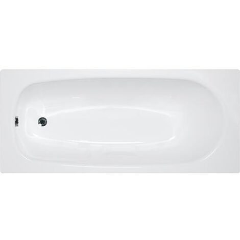 Baignoire VERONA 1600x395x700 mm volume: 120 L acier emaillé blanc