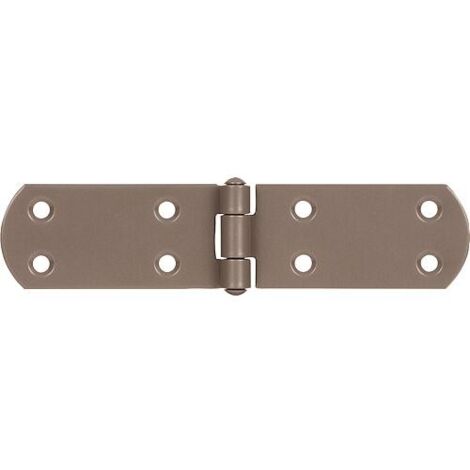 Charnière pour caisses DURAVIS® 156 x 35 x 2 mm, matériau : Acier, bleu zingué, surface : beige nacré RAL 1035 (1/3)