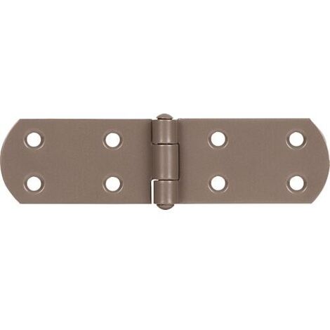 Charnière pour caisses DURAVIS® 135 x 35 x 2 mm, matériau : Acier, bleu zingué, surface : beige nacré RAL 1035 (1/3)