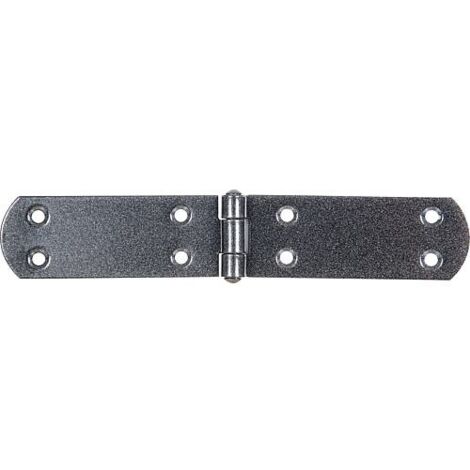 Charnière pour caisses DURAVIS® 195 x 35 x 2 mm, matériau : Acier, bleu zingué, surface : noir-diamant (1/3)