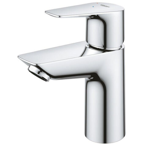 Mitigeur lavabo Grohe BauEdge S-Size saillie 93 mm chrome eau froide position centrale, écoulement Push-Open (1/5)