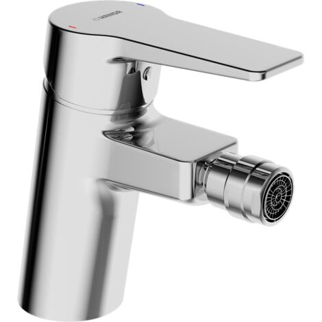 Mitigeur de bidet Hansa Hansatwist, déport 112 mm, chromé (1/3)