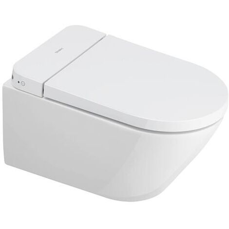 Duravit – WC douche mural compact SensoWash D-Neo – Chasse d'eau basse 4,5L – Douche fessière autonettoyante – Éclairage nocturne intégré (1/5)