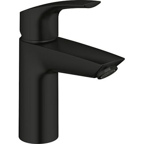 Mitigeur de lavabo Grohe Eurosmart S-Size, saillie 109 mm avec bonde à tirette, noir mat (1/5)