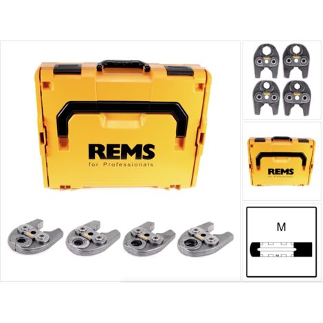 Rems – Pince à sertir électroportative 15-28 mm – Alimentation électrique – Pour travaux de plomberie et installation de tubes – Kit complet