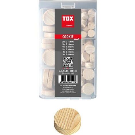 TOX Mini-set de plaquettes de bois transversales Coockie wood 82 pièces (1/5)