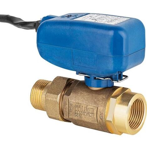 Vanne à bille électrique MUT TMO XL 2 voies, commande SPST 230 V, DN 25(1") FE x FE (1/2)