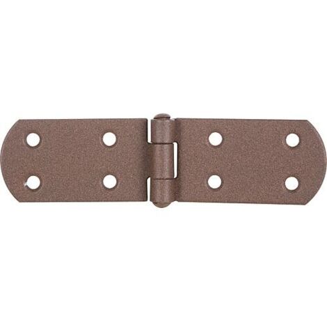 Charnière pour caisses DURAVIS® 135 x 35 x 2 mm, matériau : Acier, bleu zingué, surface : brun rouille (1/3)