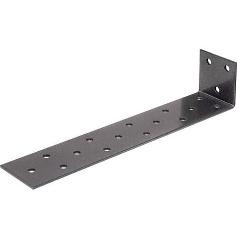 Ancrage pour béton en acier plat DURAVIS® 205 x 40 x 40 mm, matériau : Acier, galvanisé sendzimir, surface : noir-diamant (1/3)