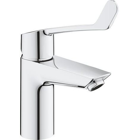 Grohe – Mitigeur de lavabo monocommande chromé – Hauteur 216mm – Débit 5 l/min – Limiteur de température – Système de fixation rapide (1/8)