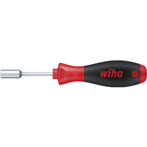 Wiha Tournevis SoftFinish® Tournevis à douille six pans avec lame ronde courte 5.5 mm x 65 mm (01076)