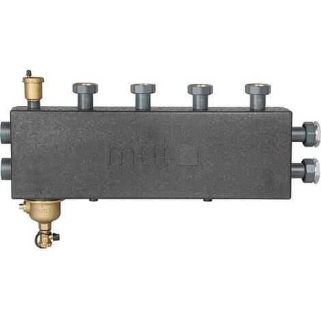 Collecteur de chauffage DN25 , 3+1 circuits avec désemboueur magnétique et purgeur (1/5)