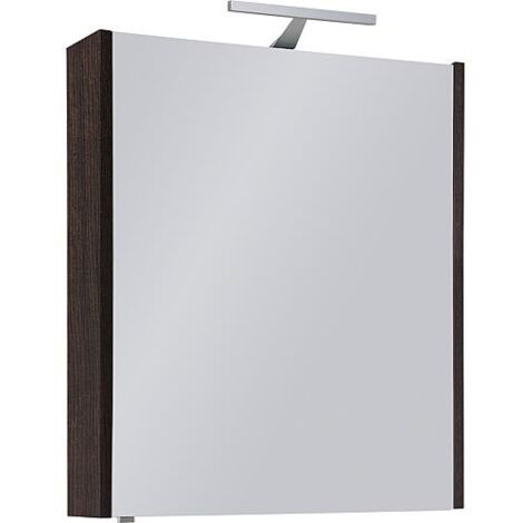 Armoire à glace avec éclairage, décor chêne sherwood, 1 porte 600x750x188mm (1/4)