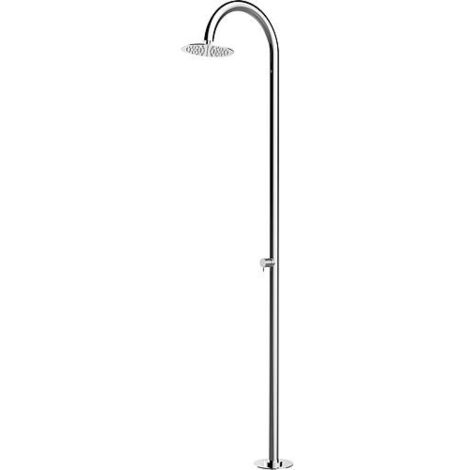 Colonne de douche Ekta 2.0 avec mitigeur monocommande et pomme de douche pour eau chaude/froide, hauteur 2285mm, inox poli (1/3)