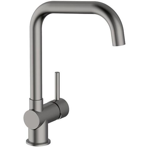 Robinetteries de cuisine avec élément extractible, rond, Saillie 192 mm, brushed nickel (1/2)