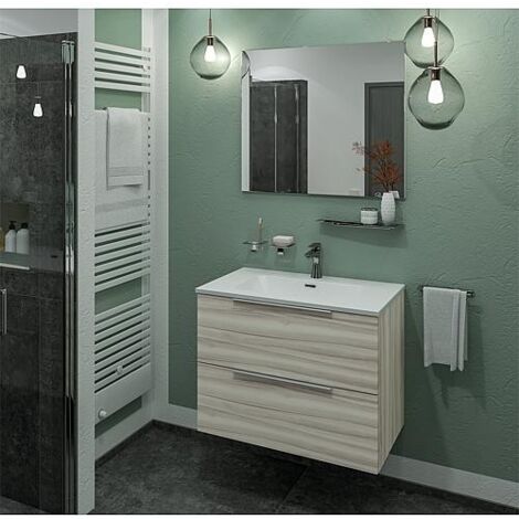 Kits de meubles de salle de bain BALI noyer 2 tiroirs largeur 810 mm (1/5)
