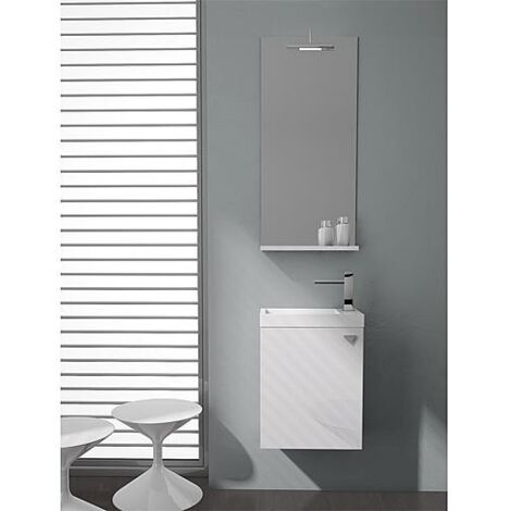 Ensemble de meubles de salle de bains ELYP série MAU blanc mat (1/5)