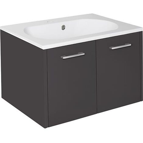WTU+WT en fonte minérale ENI anthracite mat 2 portes 600x459x500mm (1/3)