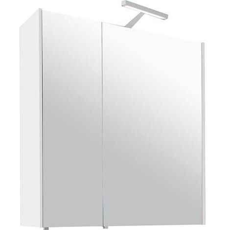 Armoire à glace avec éclairage blanc brillant 2 portes 700x750x188mm (1/5)