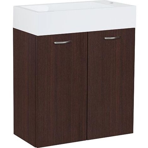 WTU+WT en fonte minérale ENISAR chêne foncé 2 portes 500x600x250mm (1/3)
