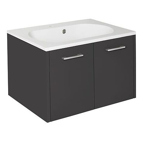 WTU+WT en fonte minérale ENI anthracite brillant 2 portes 600x459x500mm (1/3)