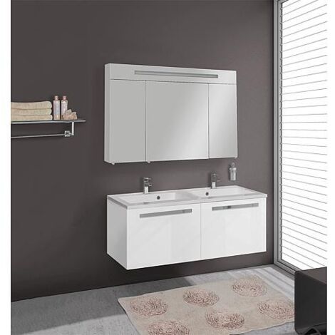 Ensemble de meubles de salle de bains EBLI Série MAB blanc brillant (1/5)
