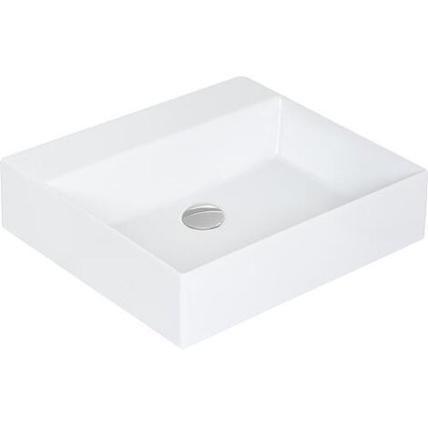 Vasque Elayla sans trou de robinet en céramique, blanc 500x130x450 mm (1/4)